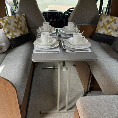 Motorhome Hire Dining Area